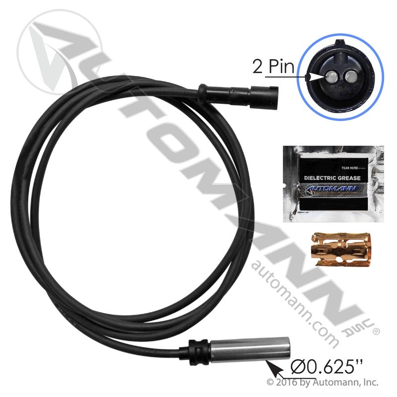 ABS Wheel Speed Sensor Kit - Straight Head 76in Cable - Haldex AL1027197 364528011 577.A1027197