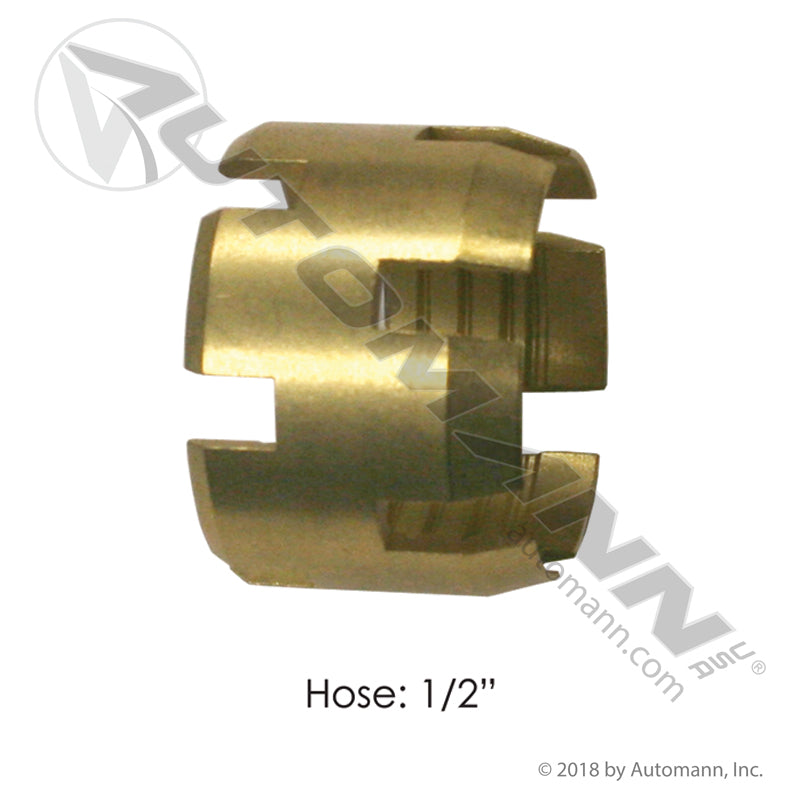Castellated Sleeve for Air Brake Hose - 1/2" Reusable Fitting - Euclid E8603 33808A 177.16968
