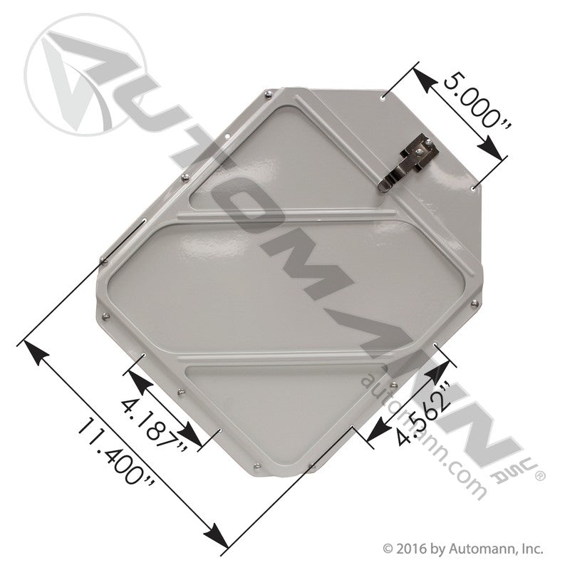 Aluminum Placard Holder - Angle Cut White Plated - Globetech GT1101A 573.1004