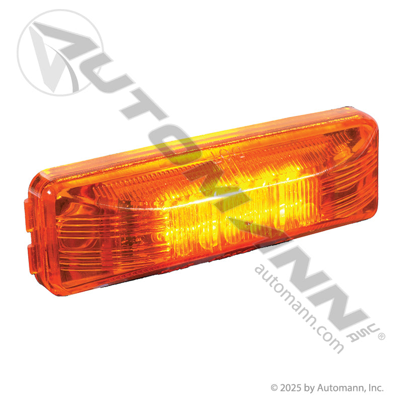 Amber Marker & Clearance LED Light - 1 x 4 Inch 12-Diode - Trucklite 19250Y 1960A G1903 571.LD19A12