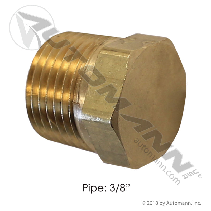 Brass Hex Plug - 3/8in NPT Port - Eaton 3152X6 Bendix 238807 Parker 218P6 177.9121C