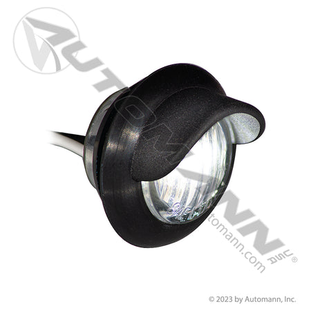 License Plate LED Light - 3/4 Inch Round Black Hood 2-Diode - Grote 60721 571.LD134-2