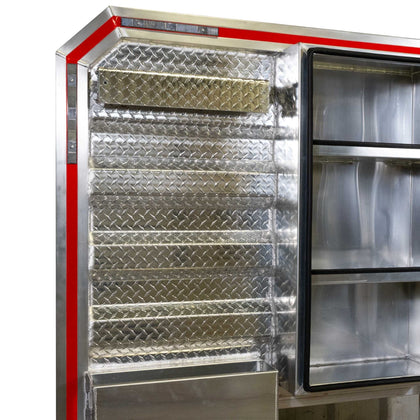 Headache Rack 68" x 80" with Storage Box, Tray, and Dual Chain Racks KKHR-6880 - FleetPro - FLEETPRO PARTS & TIRES