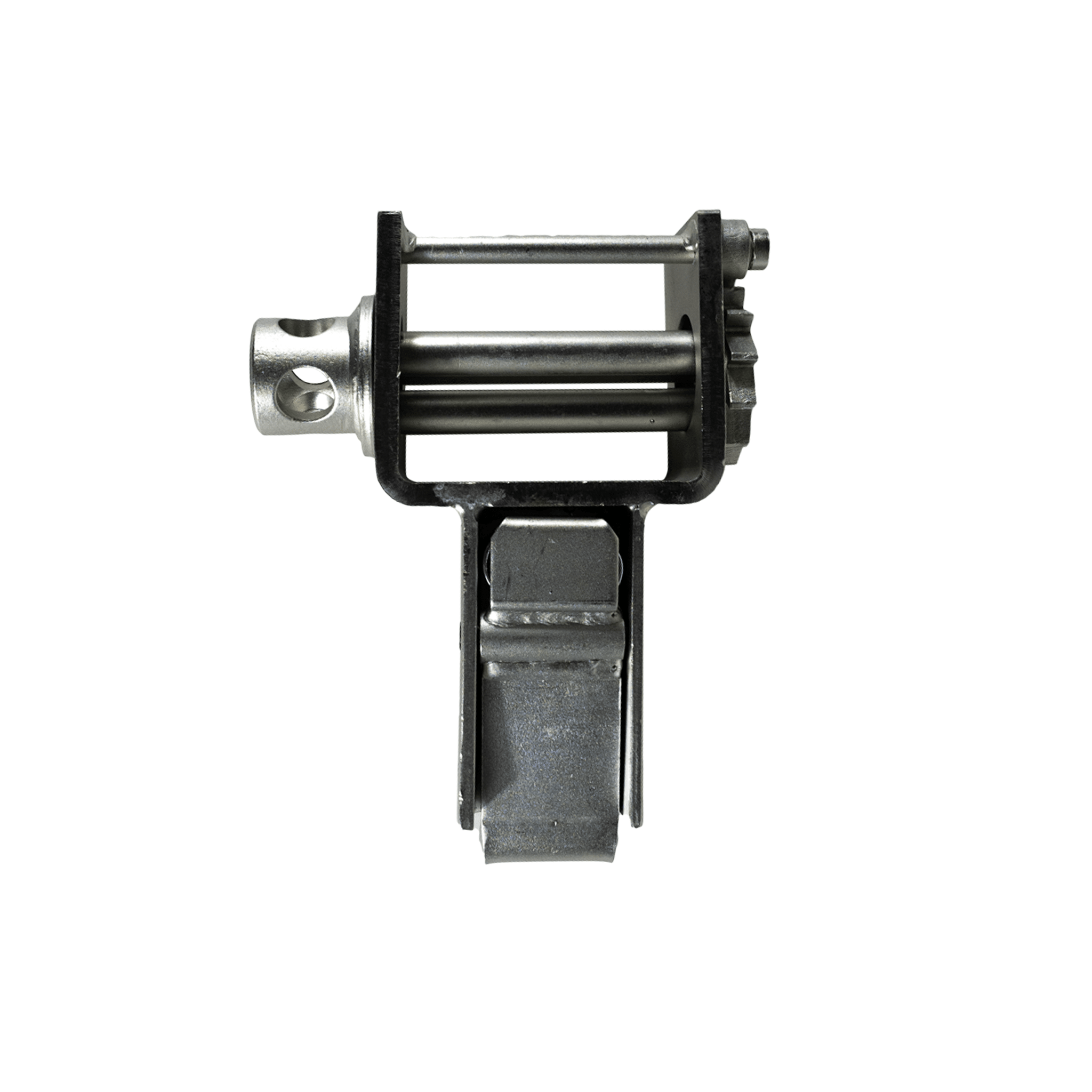 Stake Pocket Winch Silver Zinc Plated - Portable Flatbed Strap Anchor KKW020 - FleetPro - FLEETPRO PARTS & TIRES