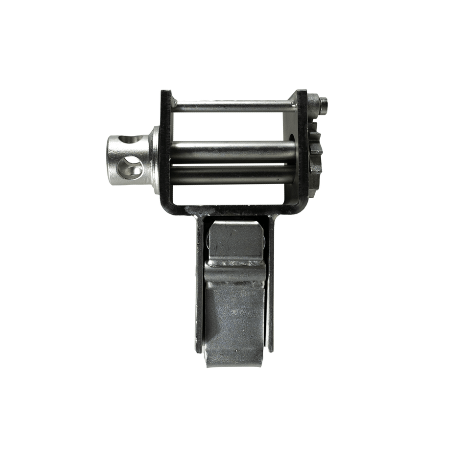 Stake Pocket Winch Silver Zinc Plated - Portable Flatbed Strap Anchor KKW020 - FleetPro - FLEETPRO PARTS & TIRES