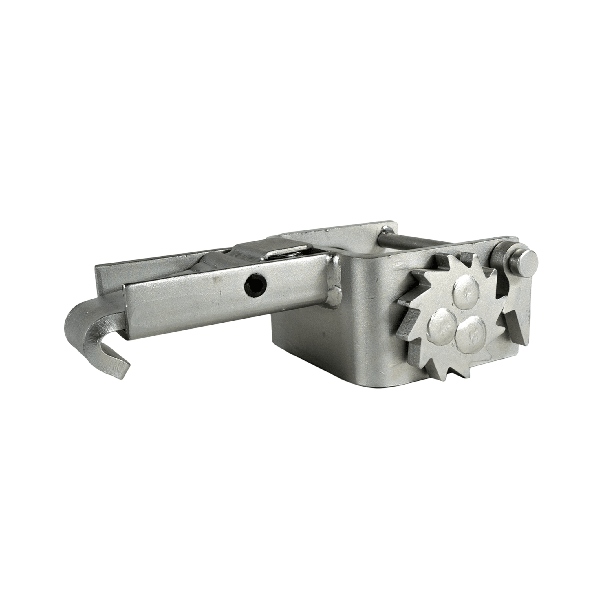Stake Pocket Winch Silver Zinc Plated - Portable Flatbed Strap Anchor KKW020 - FleetPro - FLEETPRO PARTS & TIRES