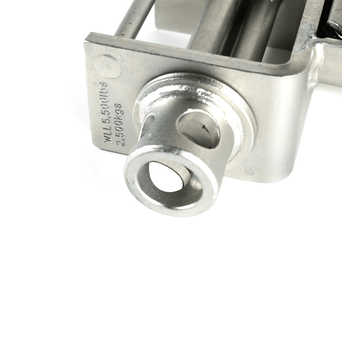 Stake Pocket Winch Silver Zinc Plated - Portable Flatbed Strap Anchor KKW020 - FleetPro - FLEETPRO PARTS & TIRES