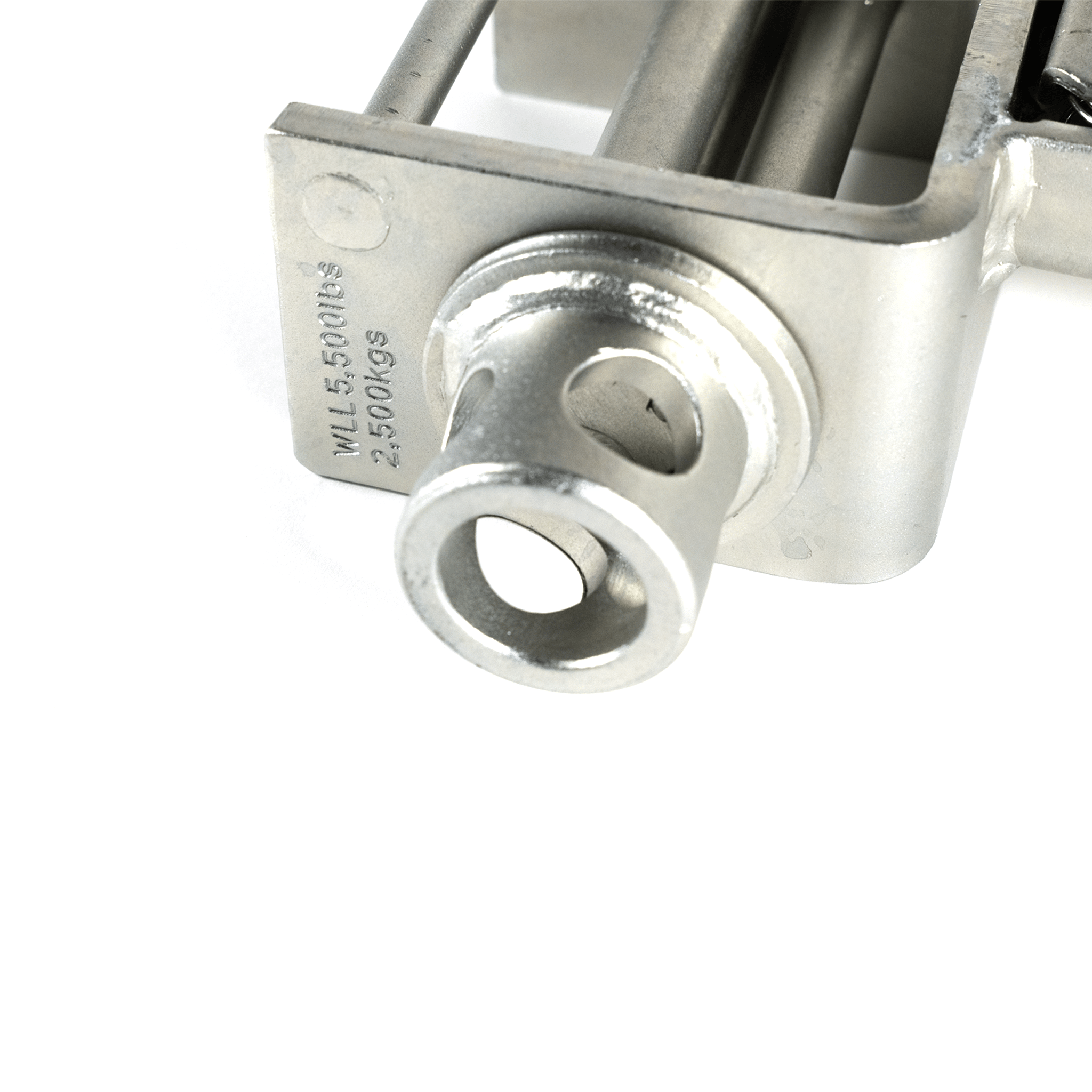 Stake Pocket Winch Silver Zinc Plated - Portable Flatbed Strap Anchor KKW020 - FleetPro - FLEETPRO PARTS & TIRES