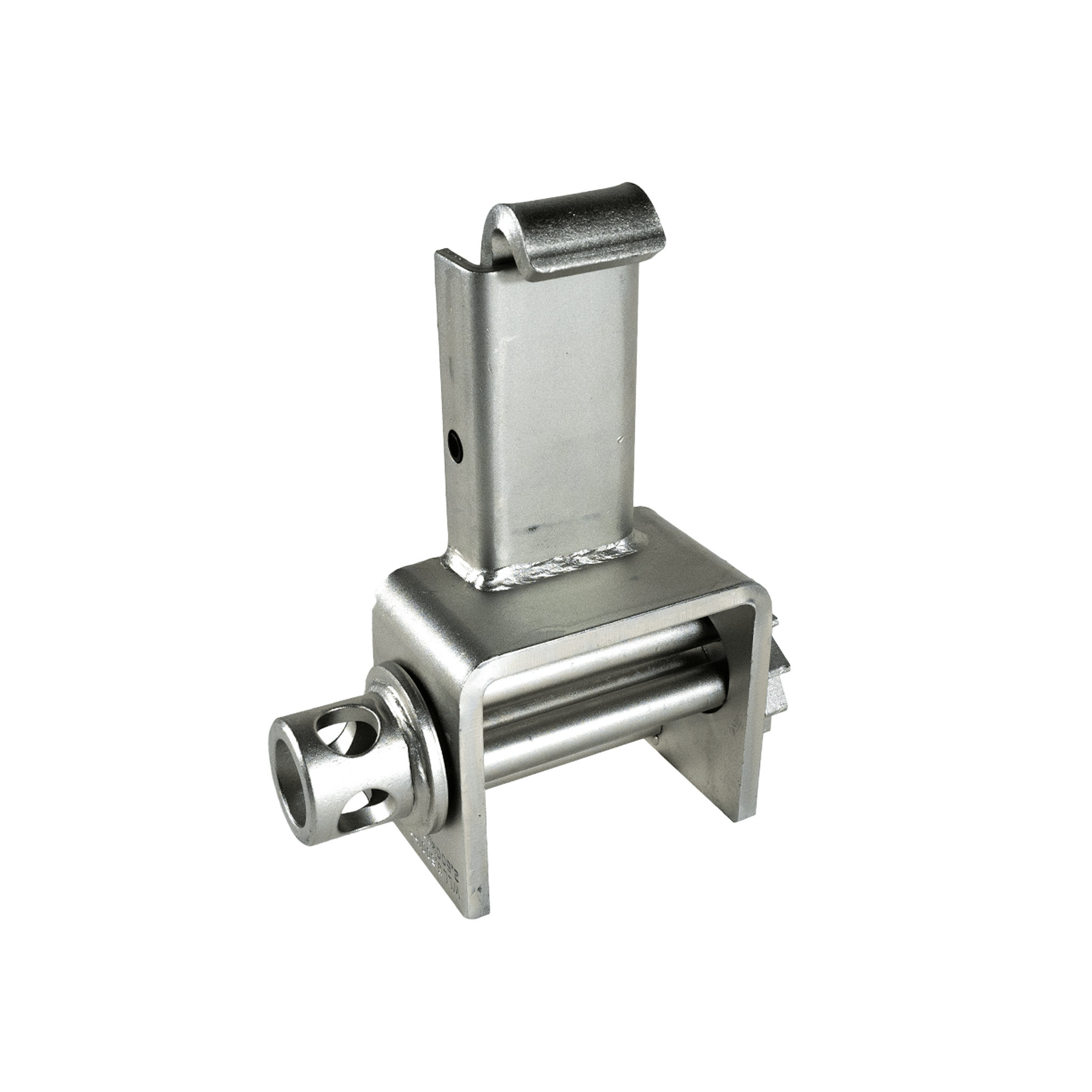 Stake Pocket Winch Silver Zinc Plated - Portable Flatbed Strap Anchor KKW020 - FleetPro - FLEETPRO PARTS & TIRES
