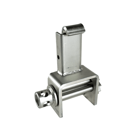 Stake Pocket Winch Silver Zinc Plated - Portable Flatbed Strap Anchor KKW020 - FleetPro - FLEETPRO PARTS & TIRES