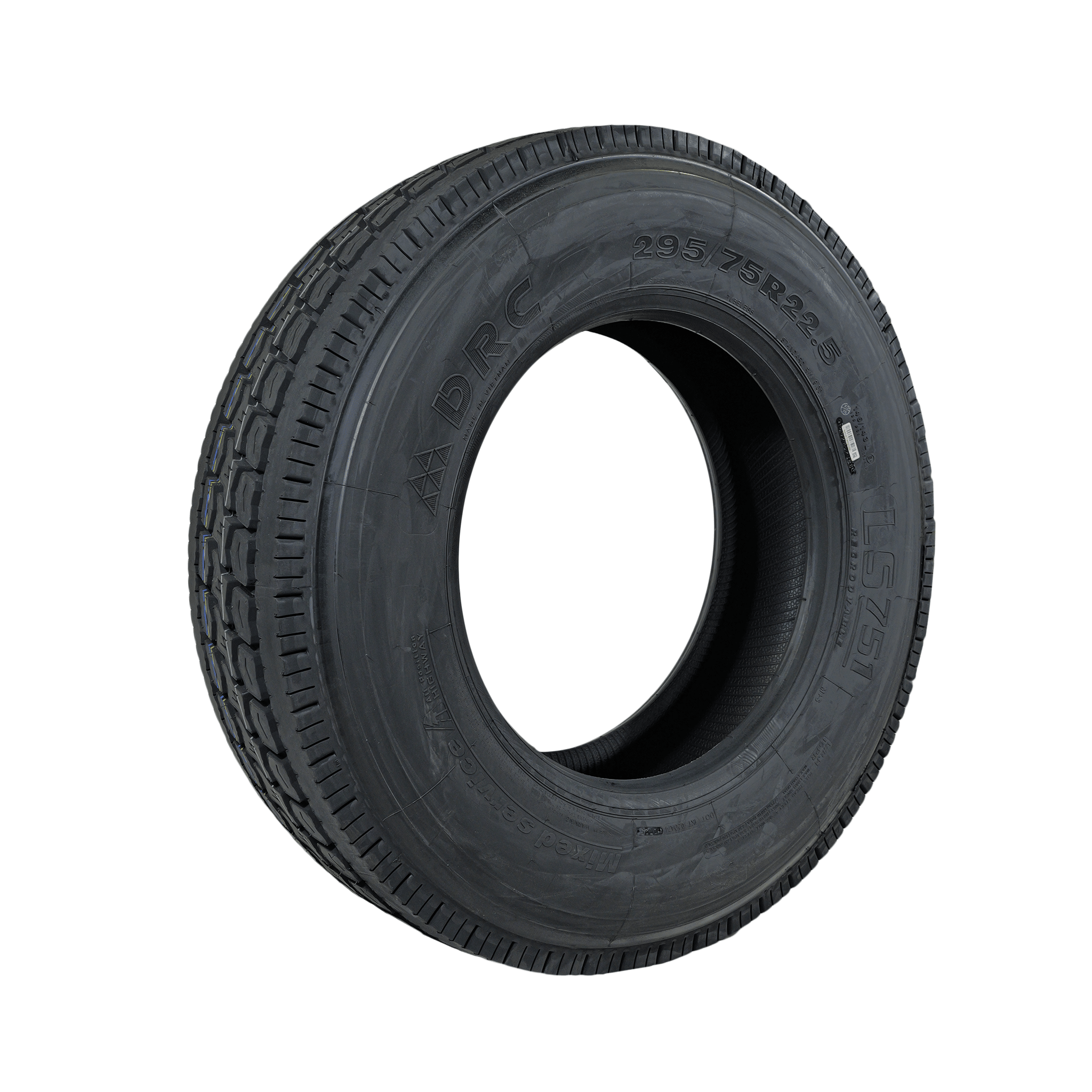DRC LS751 Drive Tire 295/75R22.5 - 26/32" Tread Depth 16 - Ply LS751 - DRC - FLEETPRO PARTS & TIRES