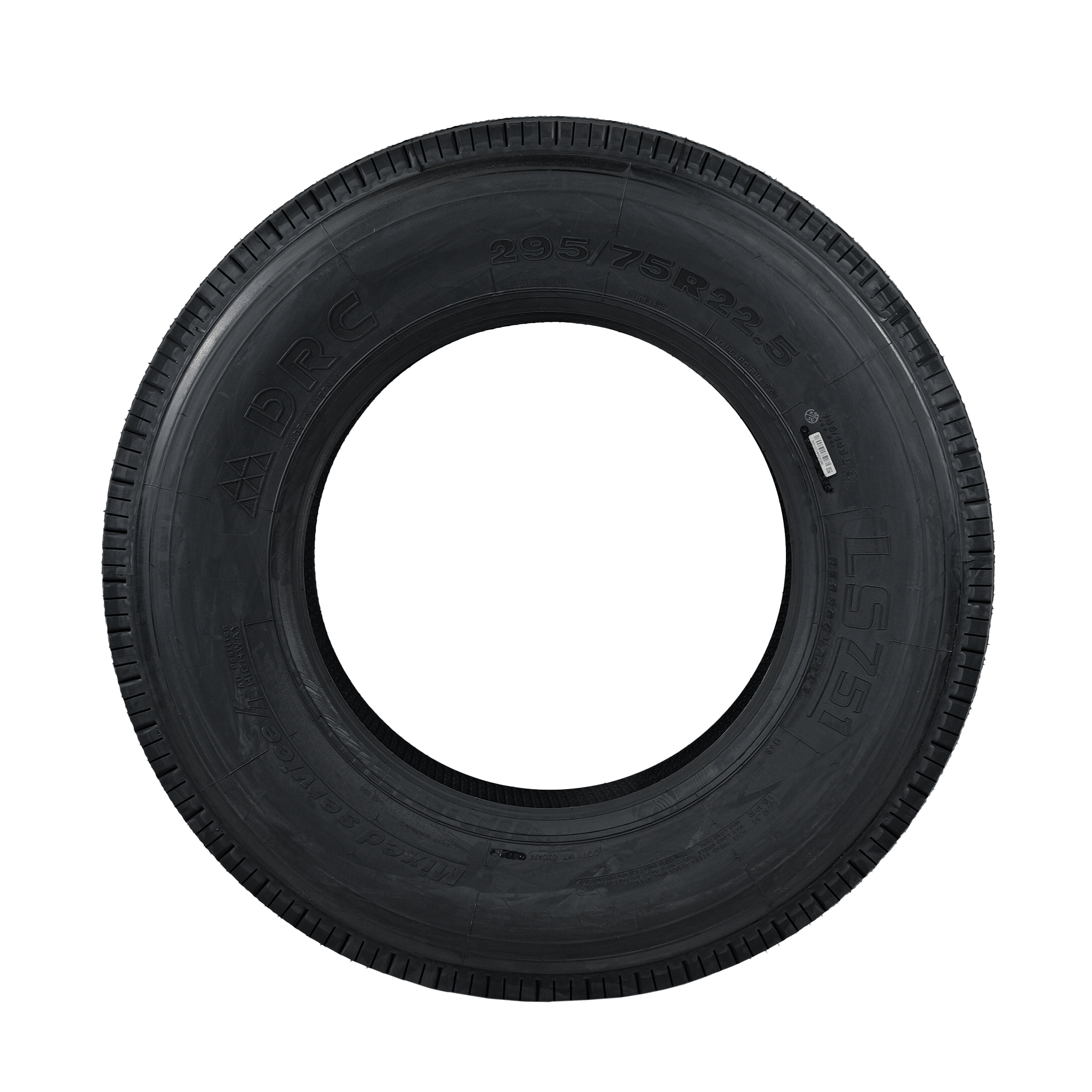 DRC LS751 Drive Tire 295/75R22.5 - 26/32" Tread Depth 16 - Ply LS751 - DRC - FLEETPRO PARTS & TIRES