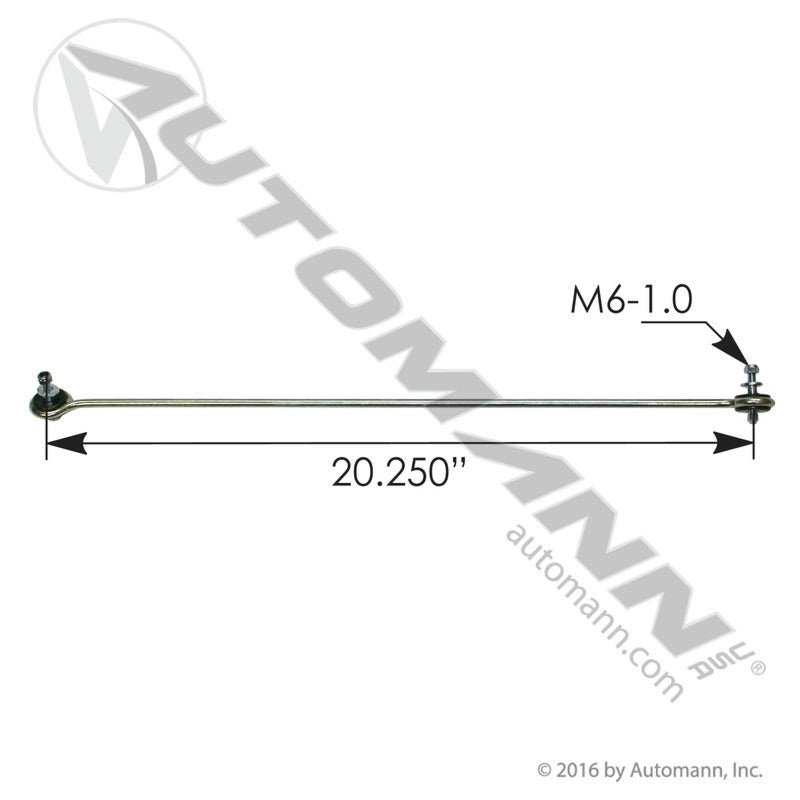Air Suspension Leveling Valve Rod - 20.25" C - to - C Volvo 22379948 85141824 MSRK9692 MSRK9692 - Automann - FLEETPRO PARTS & TIRES