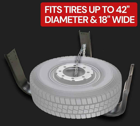 Trailer Spare Tire Mount – Nash Style Underbody Carrier – Fits Up to 42" Tires