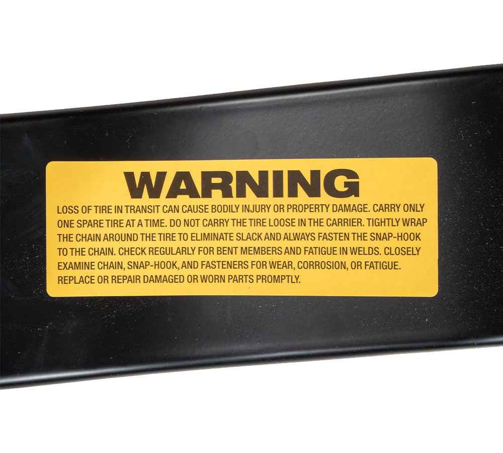 Trailer Spare Tire Mount – Nash Style Underbody Carrier – Fits Up to 42" Tires