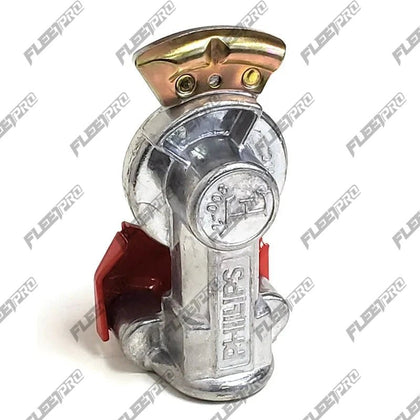 Phillips Emergency Gladhand – Red Standard Mount – Corrosion Resistant – Replaces 12 - 008 PHI12-008 - Phillips - FLEETPRO PARTS & TIRES