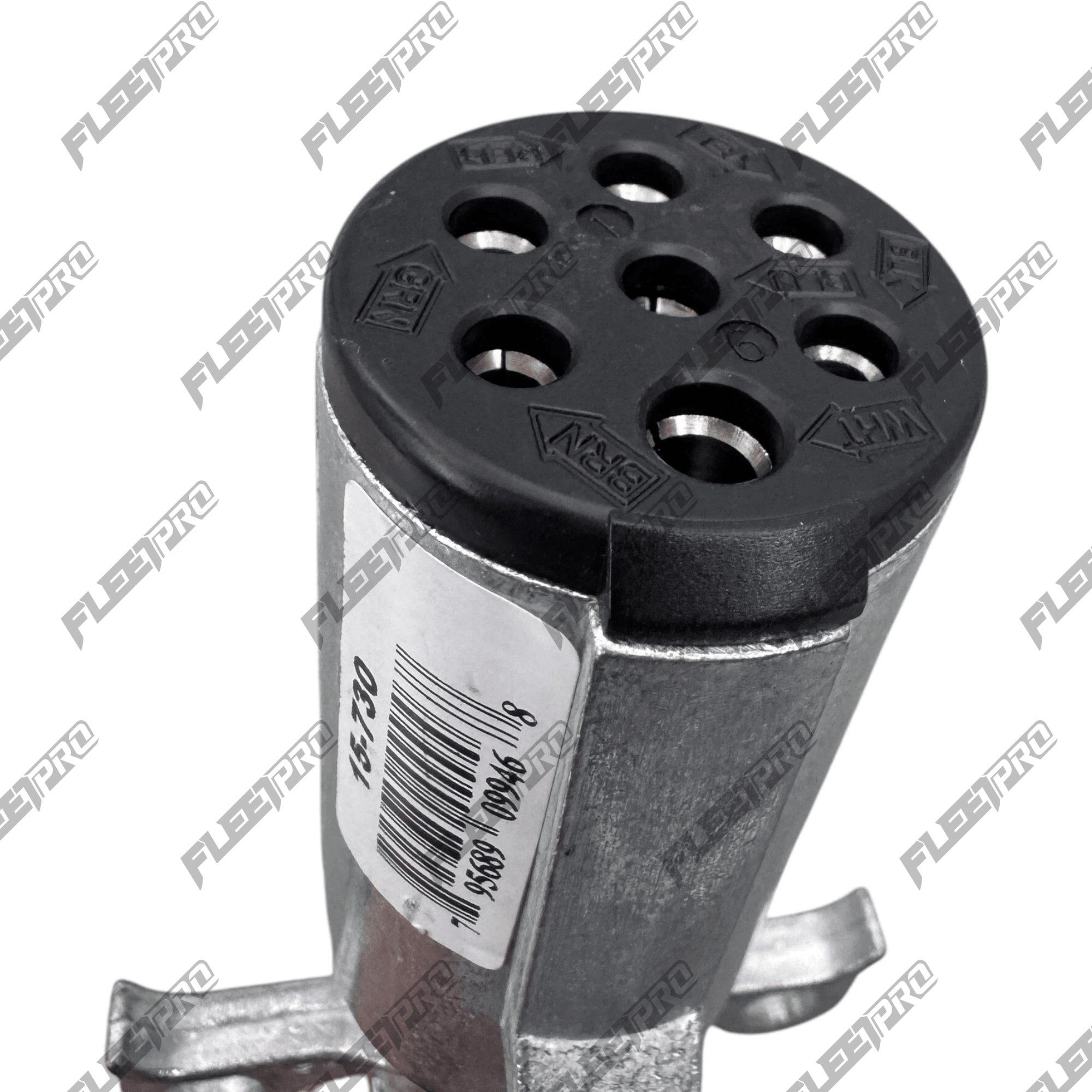 7 - Way Trailer Plug – Phillips 15 - 730 – Zinc Die - Cast with Spring Guard PHI15-730 - Phillips - FLEETPRO PARTS & TIRES