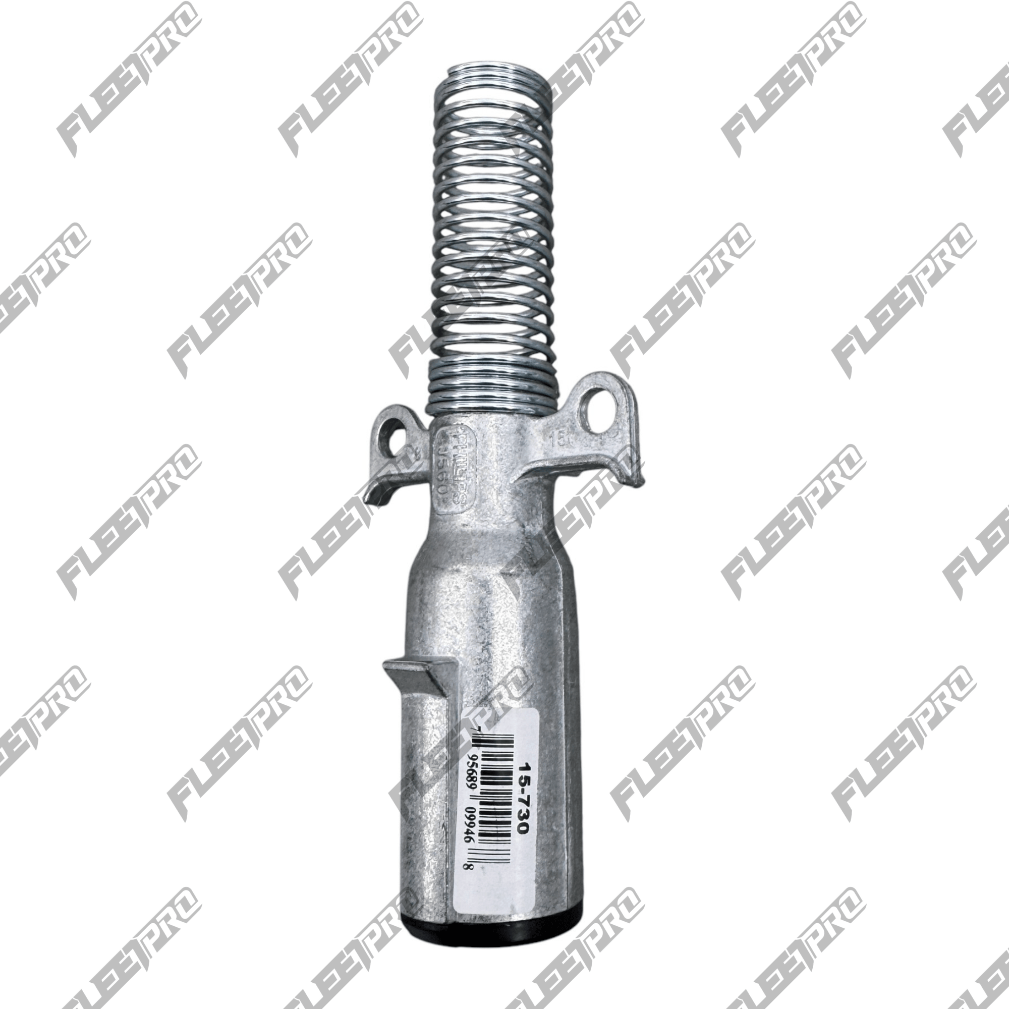 7 - Way Trailer Plug – Phillips 15 - 730 – Zinc Die - Cast with Spring Guard PHI15-730 - Phillips - FLEETPRO PARTS & TIRES