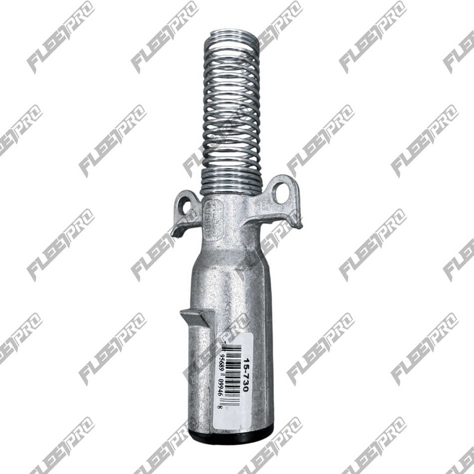 7 - Way Trailer Plug – Phillips 15 - 730 – Zinc Die - Cast with Spring Guard PHI15-730 - Phillips - FLEETPRO PARTS & TIRES