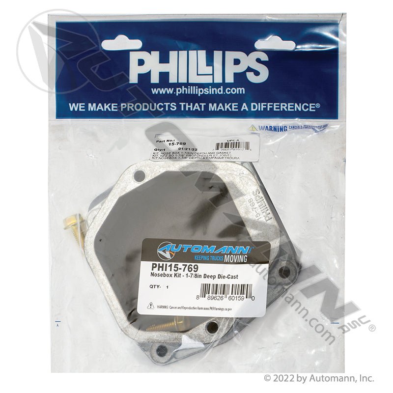Nosebox Kit with Gasket - 1-7/8 in. Deep Die-Cast - Phillips 15-769 Grote 82-0860 PHI15-769 PHI15-769 - Phillips - FLEETPRO PARTS & TIRES