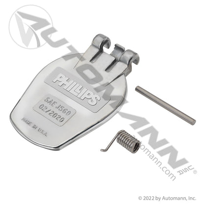 Socket Lid Replacement Kit - Zinc Die-Cast Lid, Stainless Spring & Pin - Phillips 15-796 Tectran 670-7114 PHI15-796 PHI15-796 - Phillips - FLEETPRO PARTS & TIRES