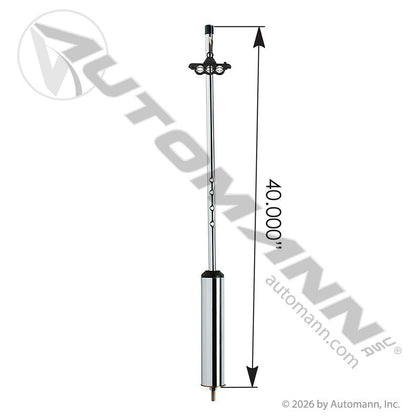 Pogo Stick - Bright Chrome 40 in. - Phillips 17-0400 Grote 81-0130 Tectran 9400G-2 PHI17-0400 PHI17-0400 - Phillips - FLEETPRO PARTS & TIRES