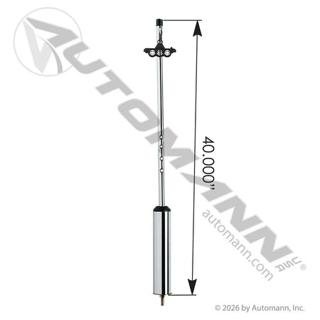 Pogo Stick - Bright Chrome 40 in. - Phillips 17-0400 Grote 81-0130 Tectran 9400G-2 PHI17-0400 PHI17-0400 - Phillips - FLEETPRO PARTS & TIRES