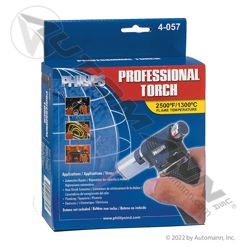 Professional Torch Box - Shop Torch Kit for Heat Shrink and Solder Work - Phillips 4-057 PHI4-057 PHI4-057 - Phillips - FLEETPRO PARTS & TIRES