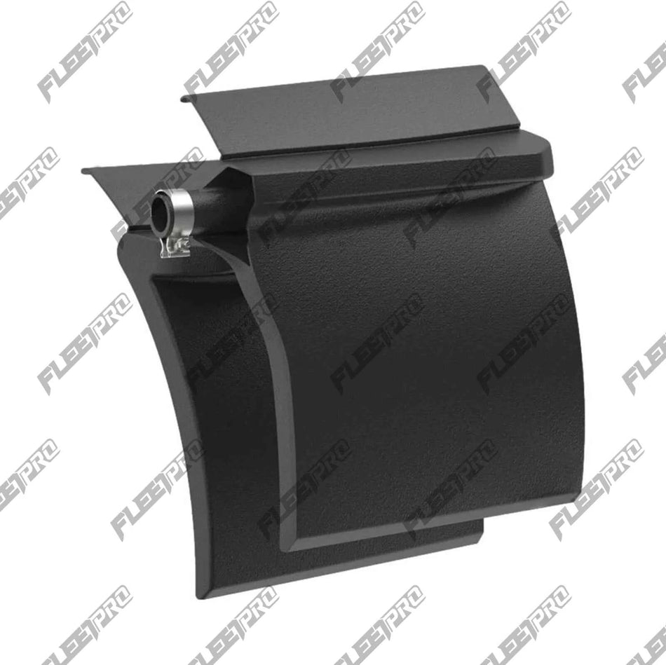 Semi Truck Black Poly Quarter Fender Kit (Set of 2) – 24" x 24" – Universal OEM Replacement