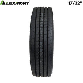 Lexmont A1 Step Deck Tire 255/70R22.5 - 17/32" Tread Depth 16-Ply
