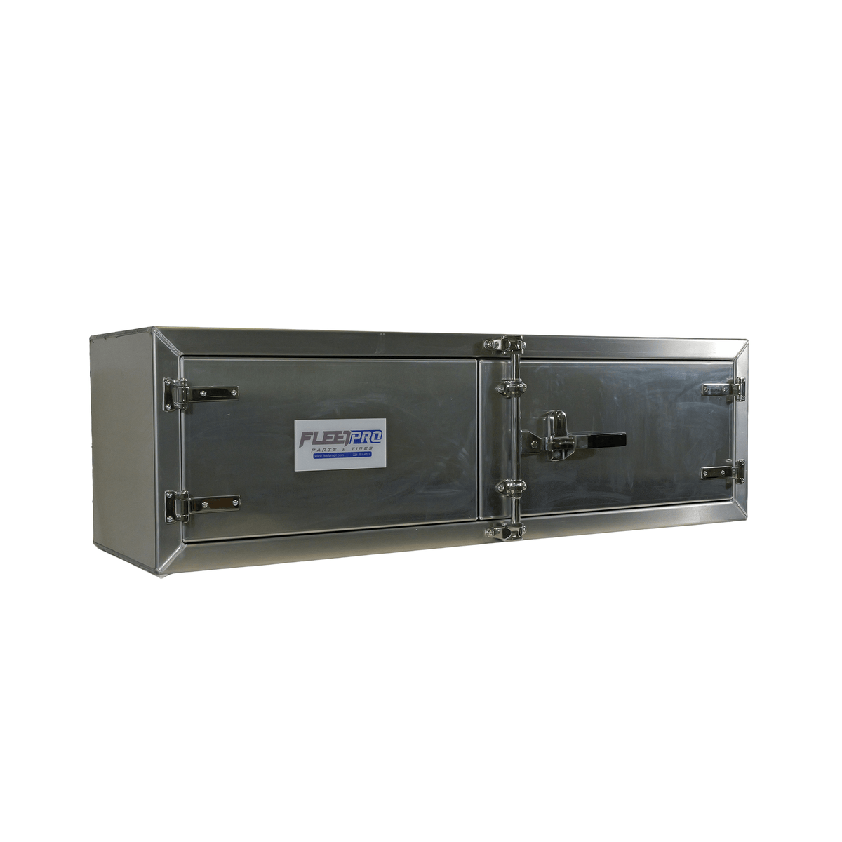 60 Inch Aluminum Cam Lock Toolbox for Semi Trailers - 18x18x60 Heavy Duty Storage TC-181860 - FleetPro - FLEETPRO PARTS & TIRES