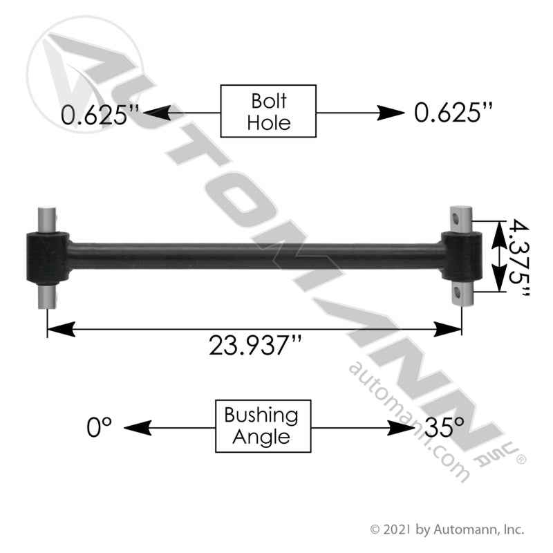 Freightliner Fixed Torque Rod Assembly – FAS I & FAS II – 23.93" – Replaces A16-16749-001