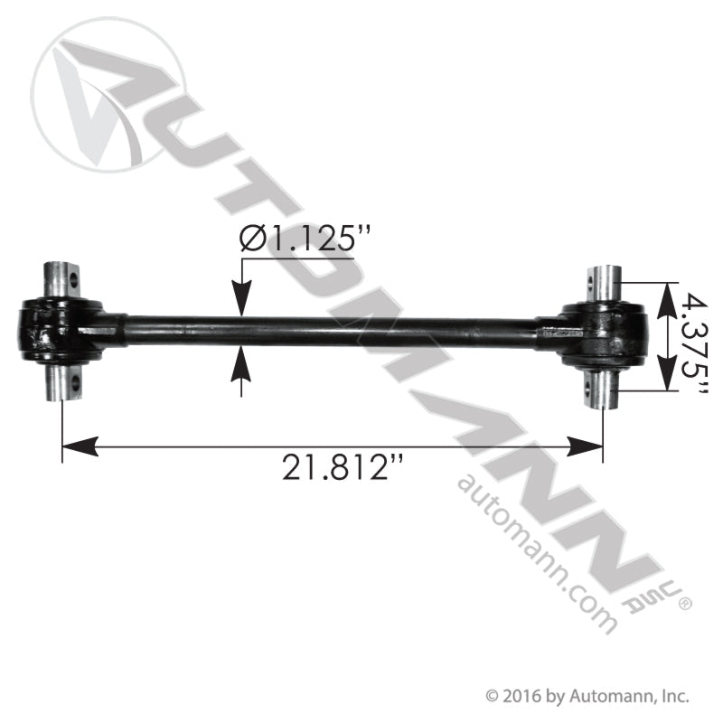 Torque Rod Volvo Mack Sealed - 21.8125" Straddle / Straddle TMR572 TMR572 - Automann - FLEETPRO PARTS & TIRES